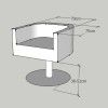 Bella NARAZZIO Hairdresser Styling Chair, Diamond Collection
