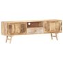 TV Cabinet 140x30x45 cm Solid Mango Wood Image 4