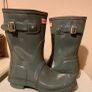 Hunter Original Short Wellies - Gloss Grey - Size 37/4 Image 3