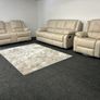 New 3+2  Beige Larson Microfibre Fabric Sofa Image 4