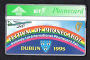 1995 Ireland 5 unit British Telecom Festival Of Phonecards, Dublin '95 (Landis &amp; Gyr (Optical)) Phonecard