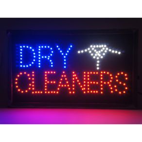 Led Dry Cleaners Sign