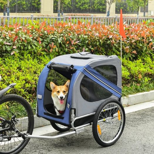Pet Bicycle Trailer Foldable Dog Cat Bike Carrier with Suspension (FREE SHIPPING)