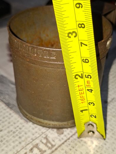 Rare 13 Piece Lot of Antique Chavagnat Tin Measuring Demi-Litre from Paris, France, dating  approximately 1800s.