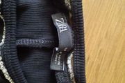 Zara black fitted top size UK small
