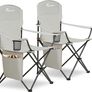 Set of 2 Folding Camping Chairs, Extra-Wide Lightweight Outdoor Chairs with Armrests, Cup Holder and a Side Pocket, 120kg Capacity per Chair MULTIPLE COLOURS AVAILABLE (FREE SHIPPING) Image 2
