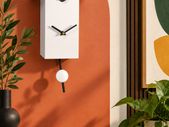 Modern Art Cuckoo Clock 28cm by Engstler  Made in Germany with Automatic Night Shut-Off