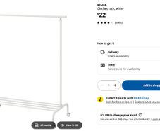 IKEA Rigga Clothing Rack unopened