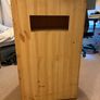Handmade Wood Cabinet with hand track Image 2