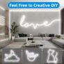 LQHZMYY LED Neon Light Strip, Powered by, Features a 501 Switch And Button Control, Waterproof Image 6