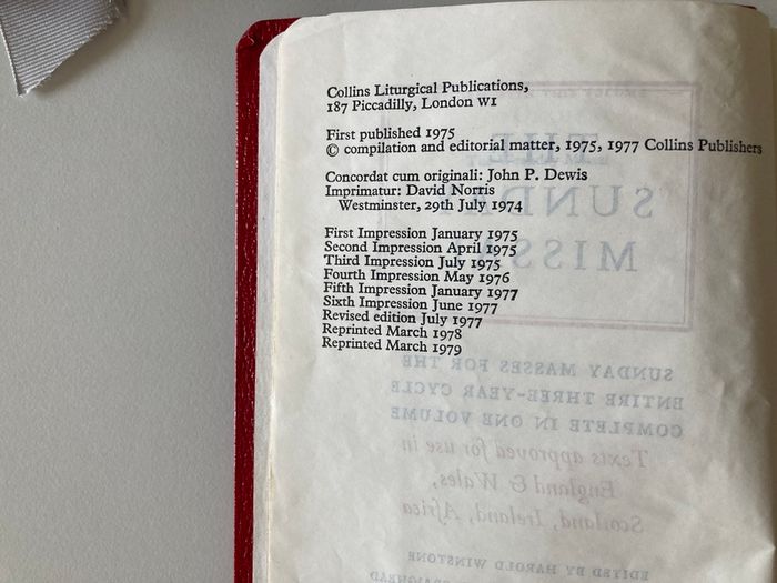 The Sunday Missal 1979