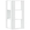 Corner Bookcase 3-Tier White 50x50x102 cm Engineered Wood