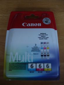 Canon PIXMA 6 color C M Y cartridges