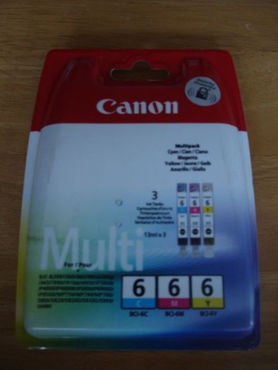 Canon PIXMA 6 color C M Y cartridges