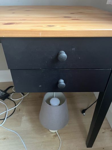Pine Desk with Drawers