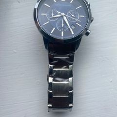 Men's Silver Watch-Blue Dial