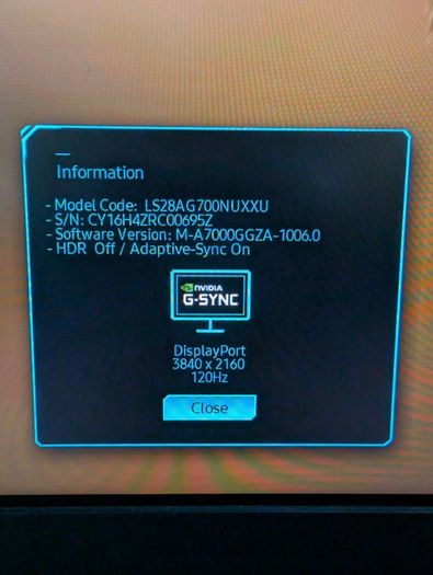 Samsung Odyssey G7 28" 4K 144Hz Gaming Monitor - Mint Condition