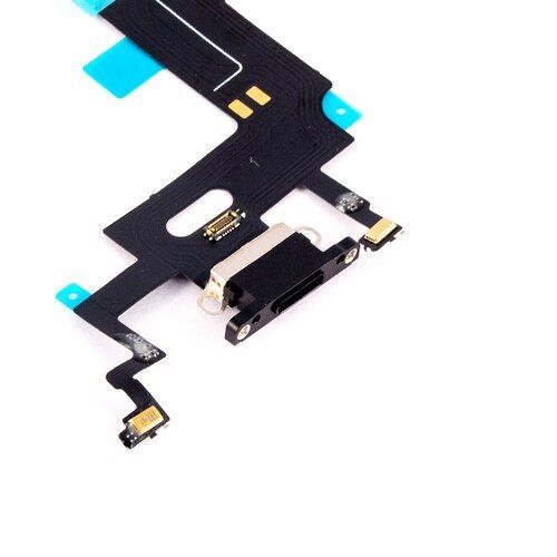 iPhone XR 6.1 Replacement Charging Port Dock Connector Flex Cable Mic Black