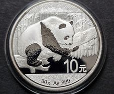 2016 China Panda  10 Yuan Silver 30g Coin