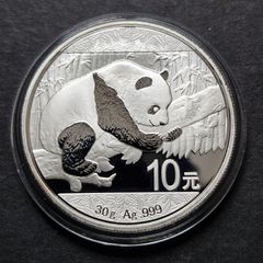 2016 China Panda  10 Yuan Silver 30g Coin