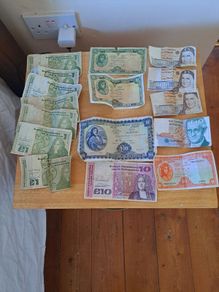 old Notes and coins