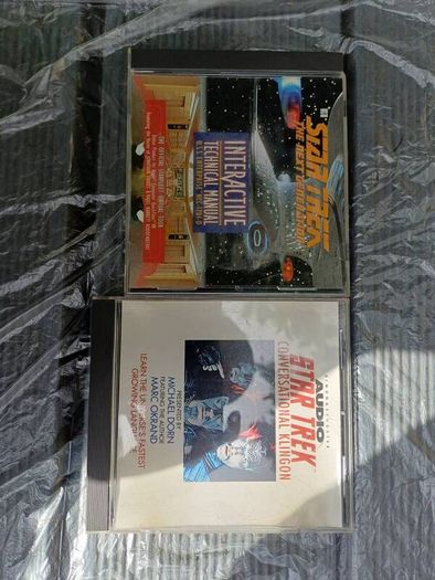Vintage Star Trek Retro Multimedia Lot - Audio CD & 1994 PC CD-ROM