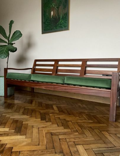 teak sofa mid century vintage retro danish
