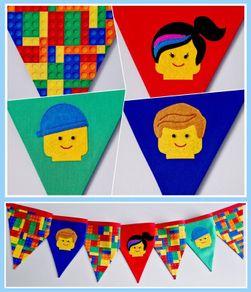 Adorable Lego Movie inspired Bunting