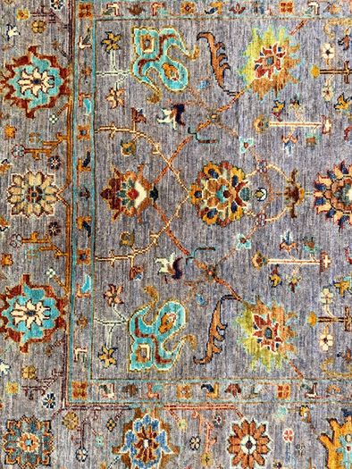 Exquisite Afghan Ziegler Hand-Knotted Wool Rug