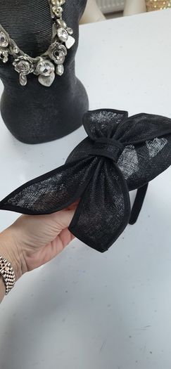 COAST black bow head-piece - Free Size - Rrp 95