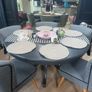 Kitchen round table and 6 cocktail chairs Image 2
