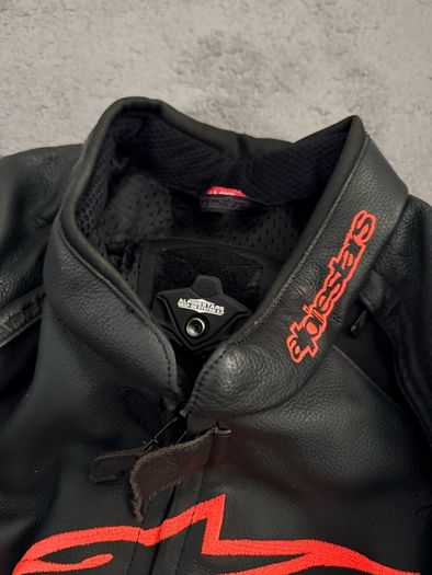 Alpinestars Tech Leather Jacket & Missile V2 Leather Pants - Matching 2-Piece Suit - Excellent Condition