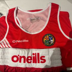 O'Neills Red boxing vest and shorts