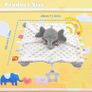 Baby Comforters Blanket Baby Comforters Newborn Soft Touch Tag Blankets Elephant Soft Comforter Baby sleeping toy with Taggies Teether soft elephant security blanket Image 2