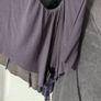 Muubaa 100% Genuine Suede Grey Waterfall Jacket Size 8 Image 6
