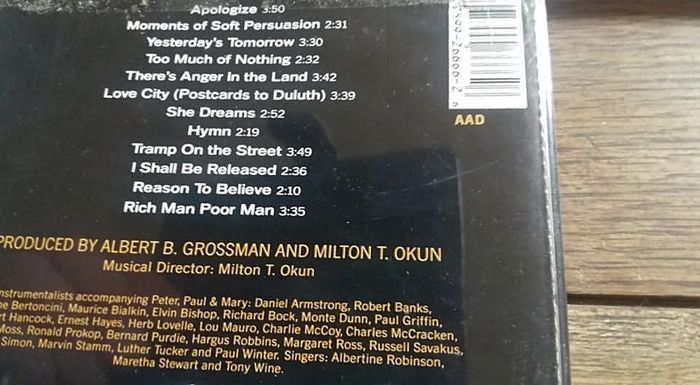 6 Rare Peter,Paul & Mary cd collection MINT