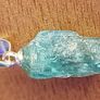 5.5ct Blue Apatite Crystal on 925 Silver bail Image 4