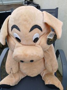 Vintage Piggly Wiggly Mr. Pig Plush Toy
