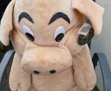 Vintage Piggly Wiggly Mr. Pig Plush Toy