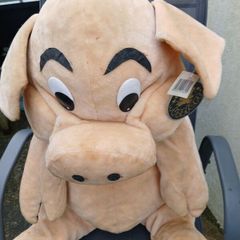 Vintage Piggly Wiggly Mr. Pig Plush Toy