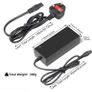 Scooter Charger 42V 2A AC Power Adapter Battery Charger for Electric Self-Balancing Scooter, Two Wheel Smart Drifting Board, Electric Scooters, Segway Hoverboard UK Universal Charger 3 pin Image 3