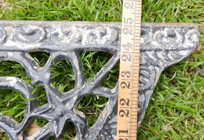 Antique Cast Iron Table Legs - Olde School Architectural Antiques (width 26" x height 25")