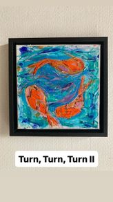Framed Original contemporary Painting  Koi fish Fish psinting Dublin Original Gift