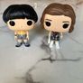 stranger things Mike and 11 Funko Pops with xxl Pull and Bear T shirt Image 4