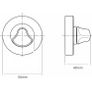 Internal Door Handle Set with Lock Complete Door Pack with Hings , Thumb Turn & Fixings Privacy Turn & Release (Phantom, Polished Chrome) Image 9