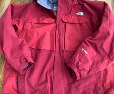 North Face Red Parka Jacket