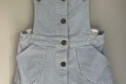 Bardot Junior light blue cord dungaree dress Size 12 -18 mths EUC
