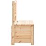 Storage Bench 120 cm Solid Pine Wood Image 4
