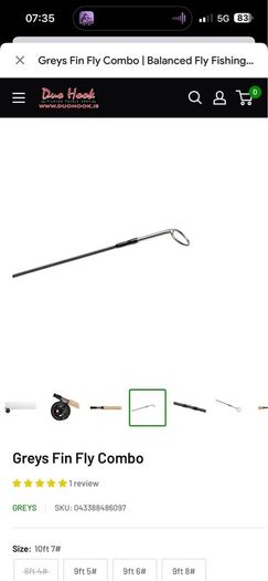 Greys Fin Fly Combo 10ft7