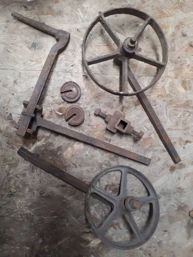 Antique Cast Iron Plough Wheels